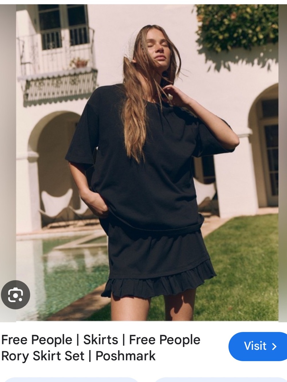 Free People Rory set Black